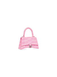 Hourglass BB Monogram Denim sweet pink Small Handbag - Sweet Pink
