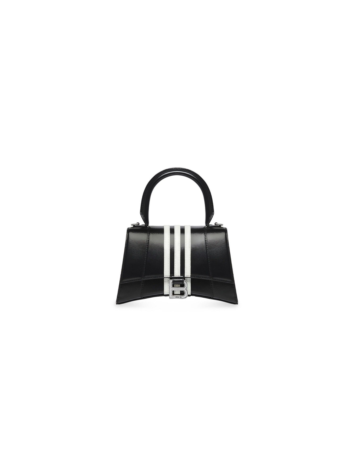 Balenciaga x Adidas Hourglass Box black & white Small Handbag - Black & White