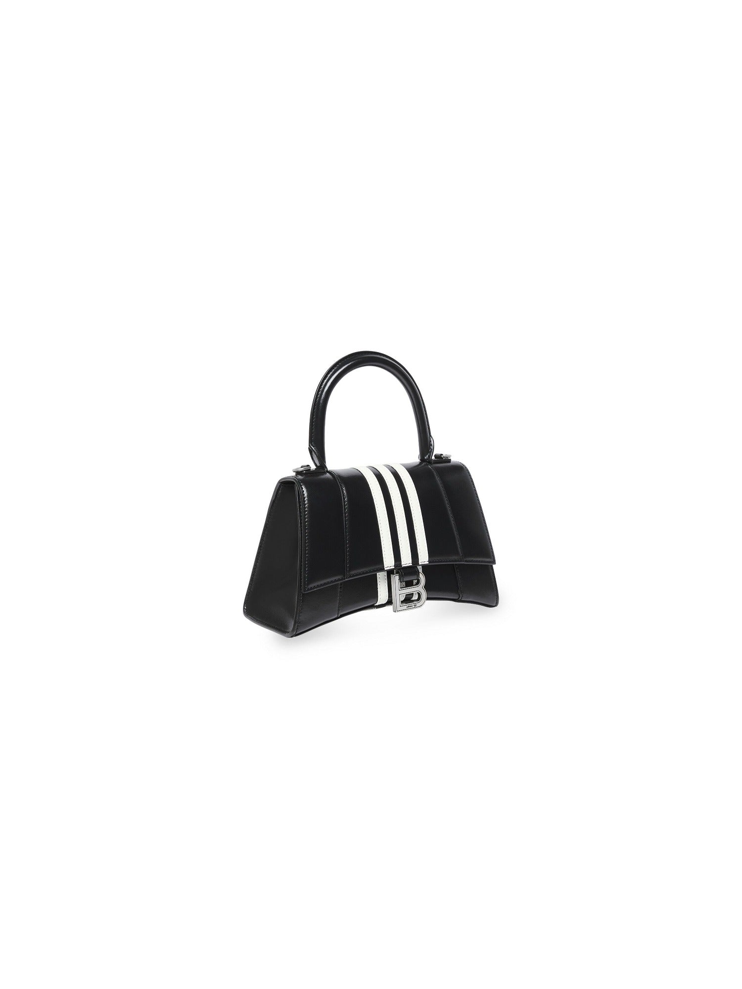 Balenciaga x Adidas Hourglass Box black & white Small Handbag - Black & White