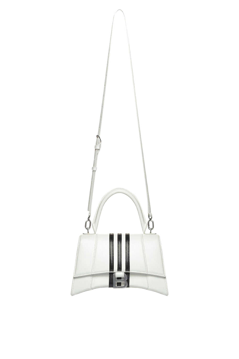 Balenciaga x Adidas Hourglass Box optic white & black Small Handbag - Optic White & Black