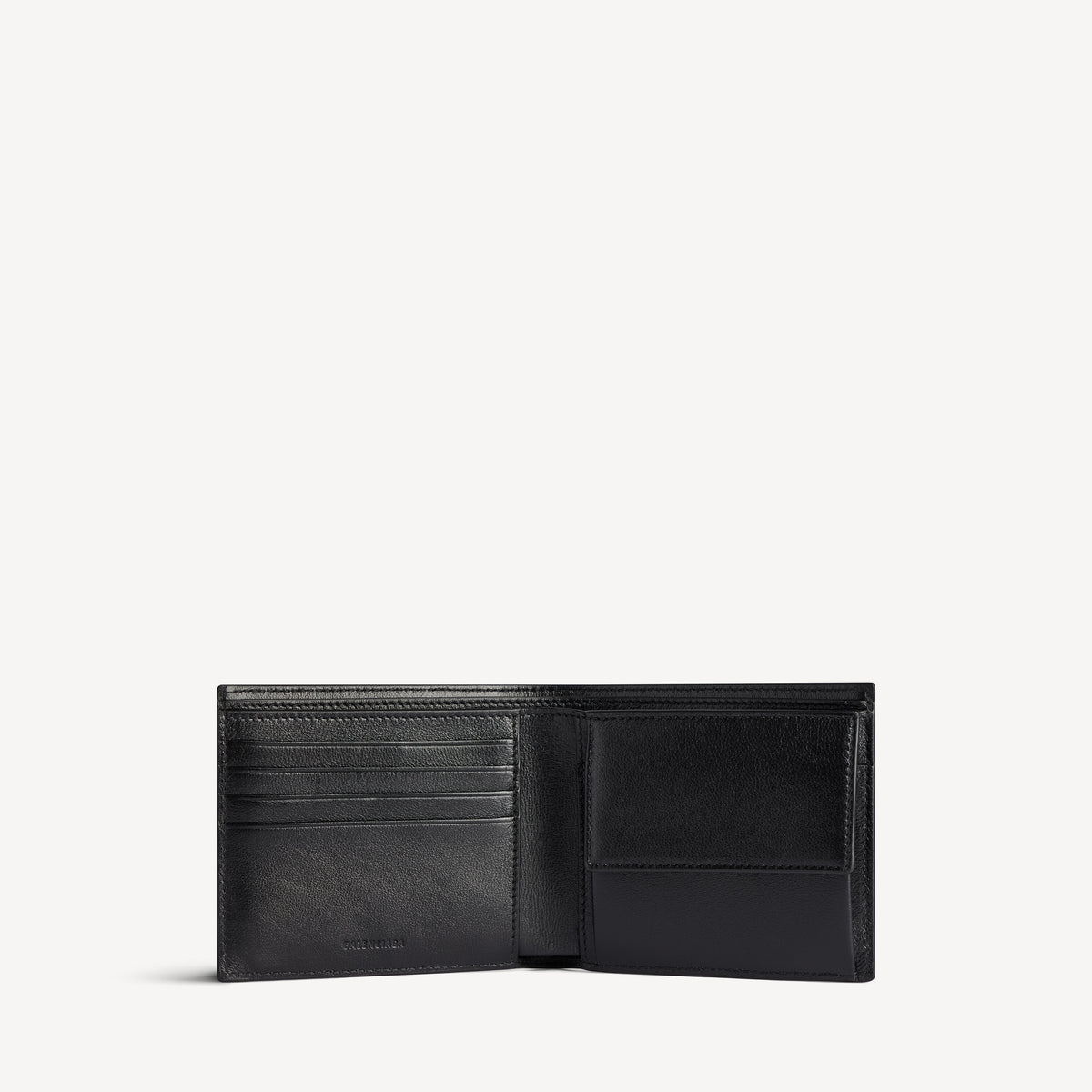 Cash Square Folded Coin Wallet - Black