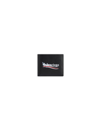 Cash Square Folded Coin Wallet - Black