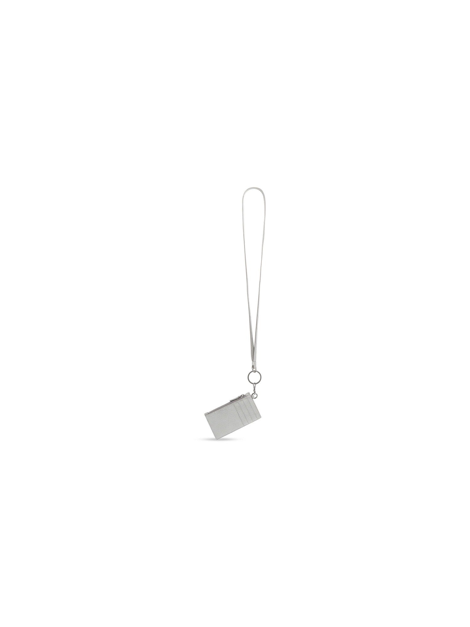 Cash Card Case silver On Keychain - Silver