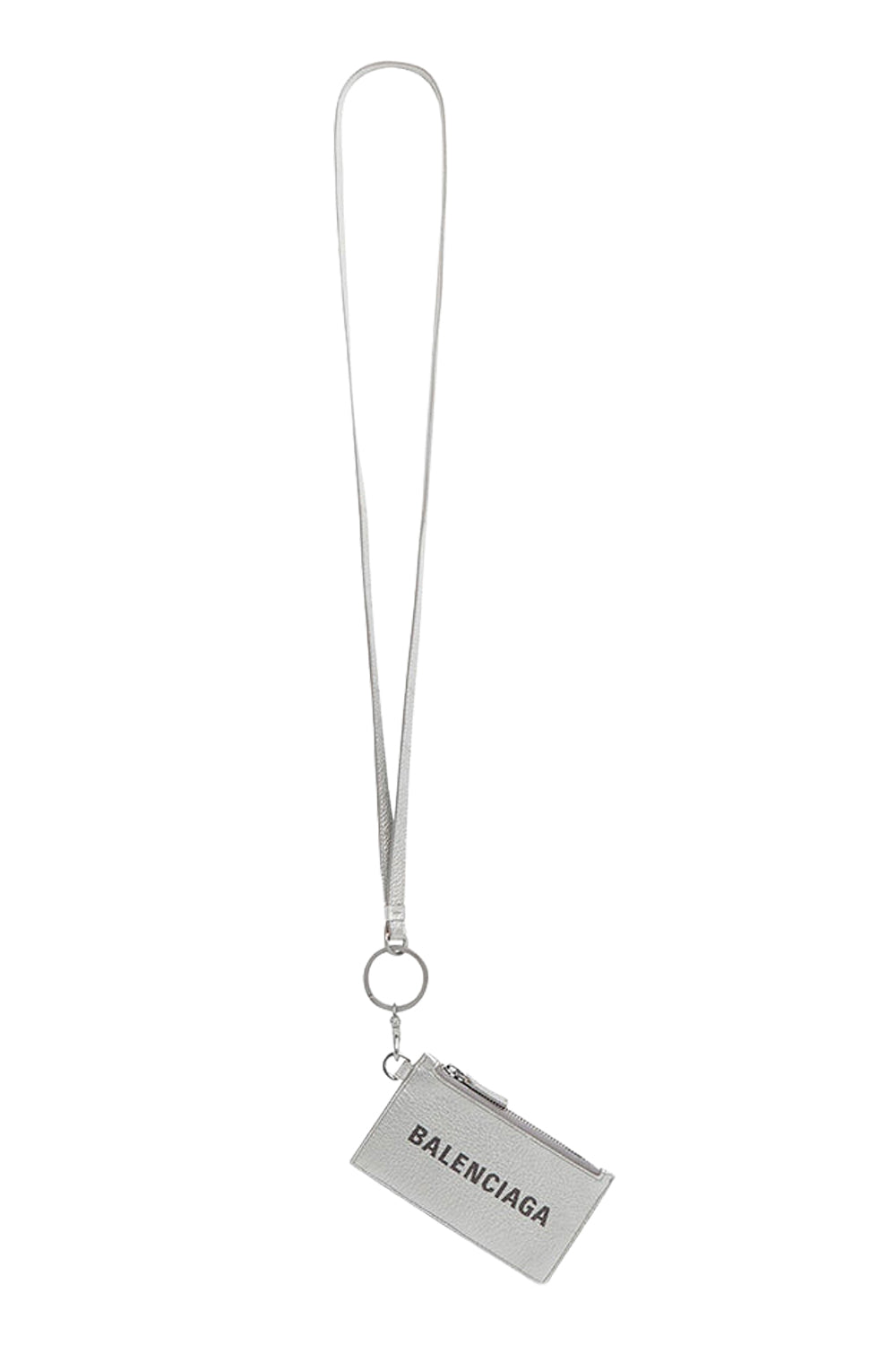 Cash Card Case silver On Keychain - Silver