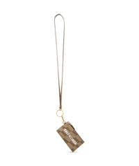 Signature Card Case On Keychain BB Monogram Coated Canvas - Beige & Brown