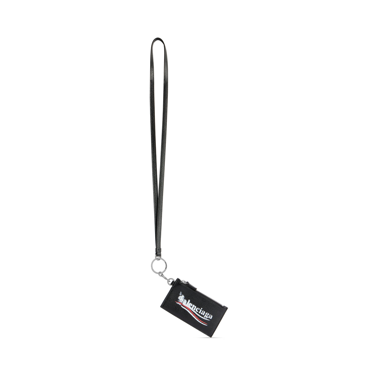 Cash Card Case On Keyring - Black