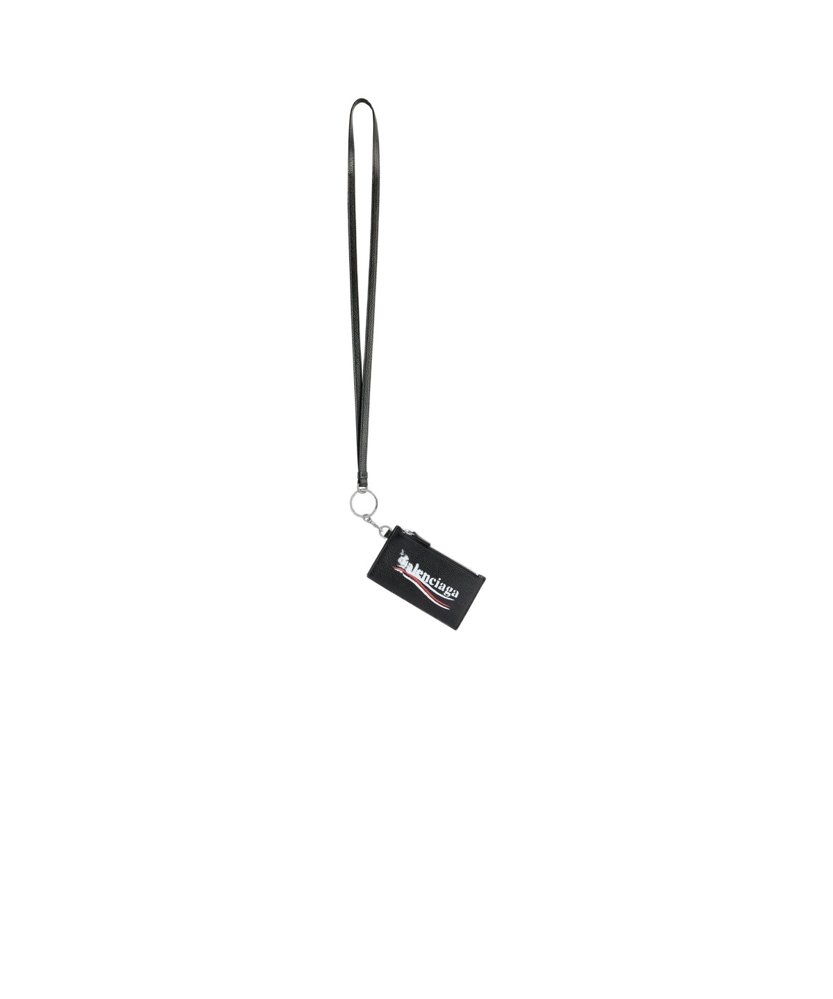 Cash Card Case On Keyring - Black