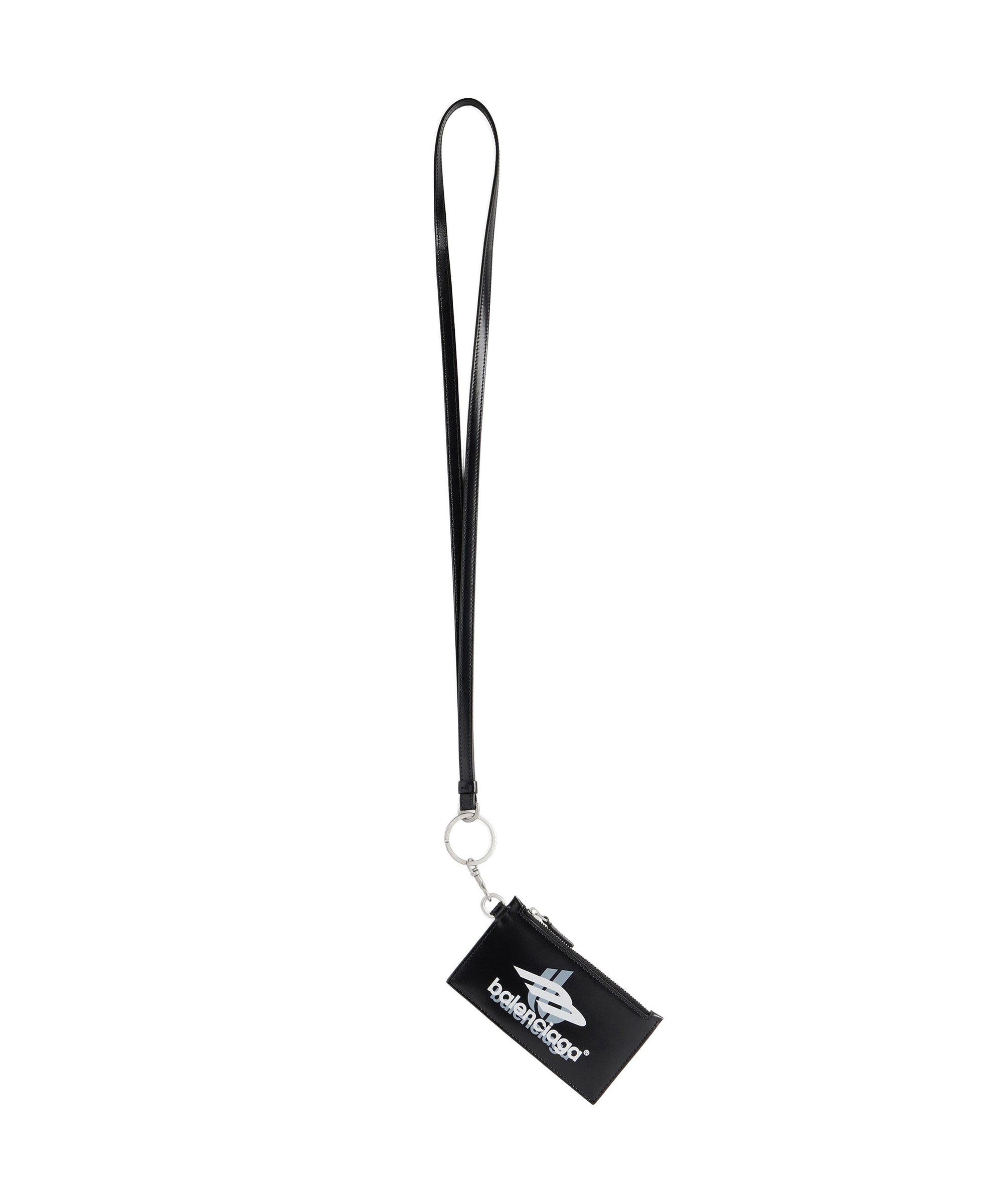 Cash Card Case On Keychain Box - Black & White