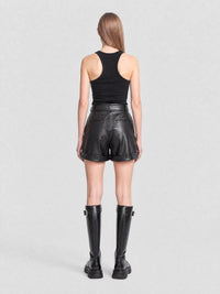 Slick Knee-High black & argento Boots - Black & Argento