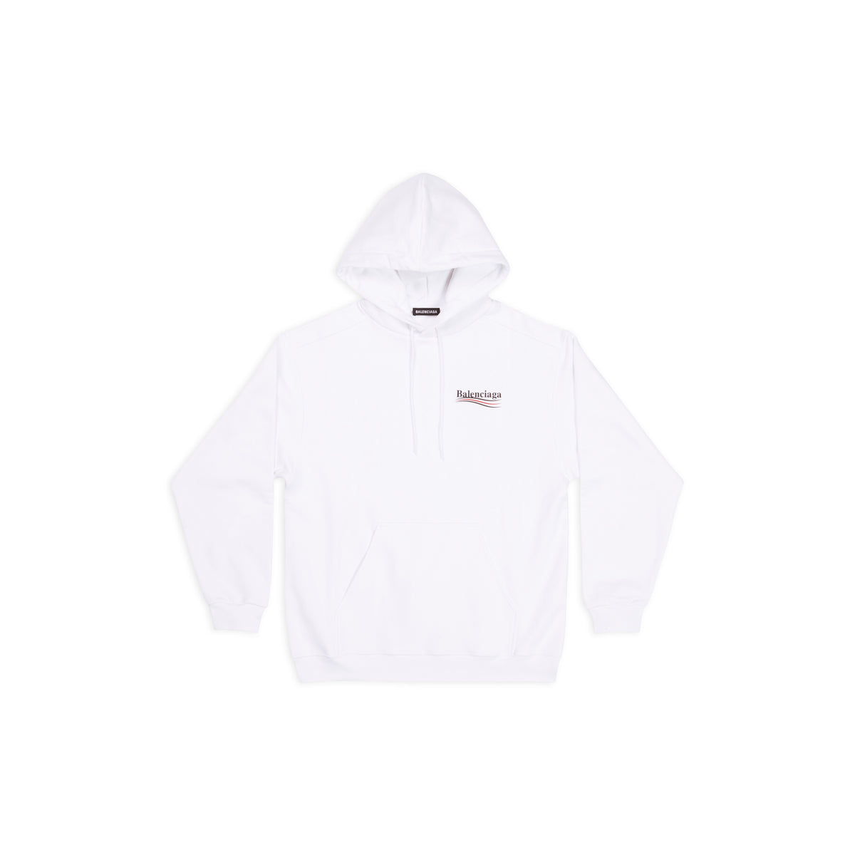 Political Campaign Hoodie Medium Fit - White