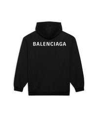 Balenciaga Back Hoodie - Black & White
