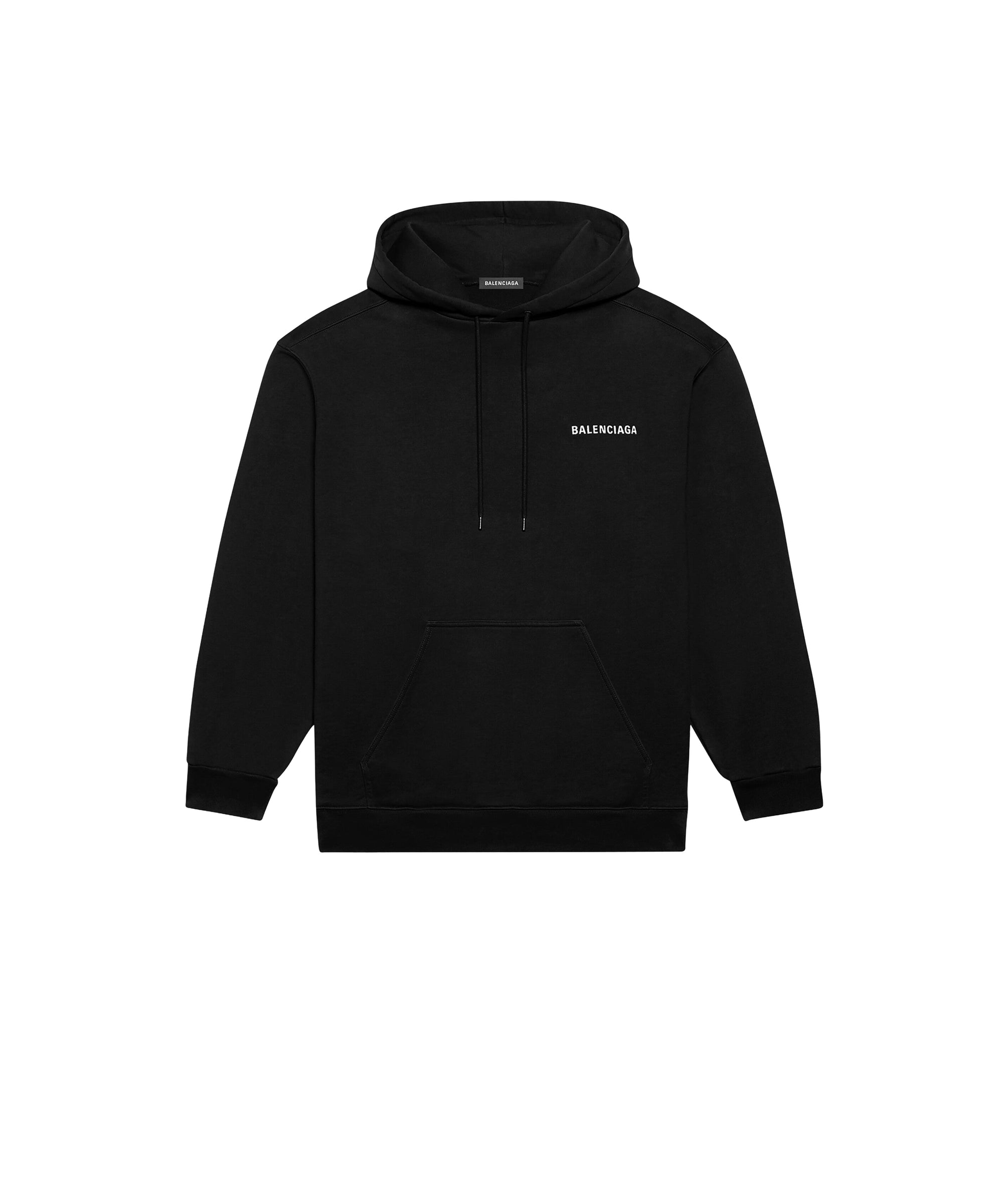 Balenciaga Back Hoodie - Black & White