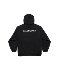 Balenciaga Back Hoodie - Black & White