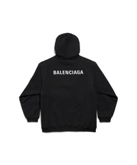 Balenciaga Back Hoodie - Black & White