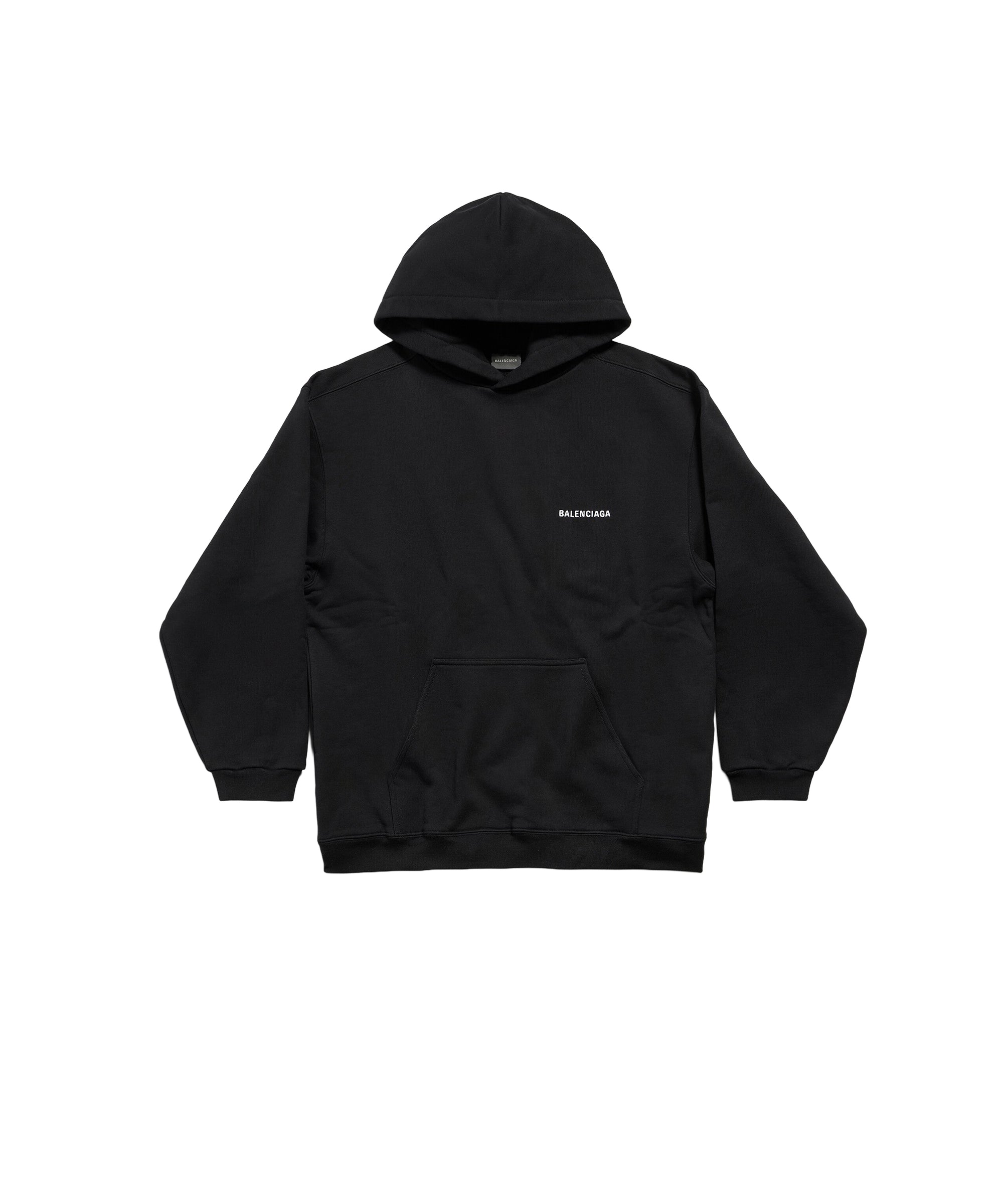 Balenciaga Back Hoodie - Black & White