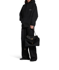 Balenciaga Back Hoodie - Black & White