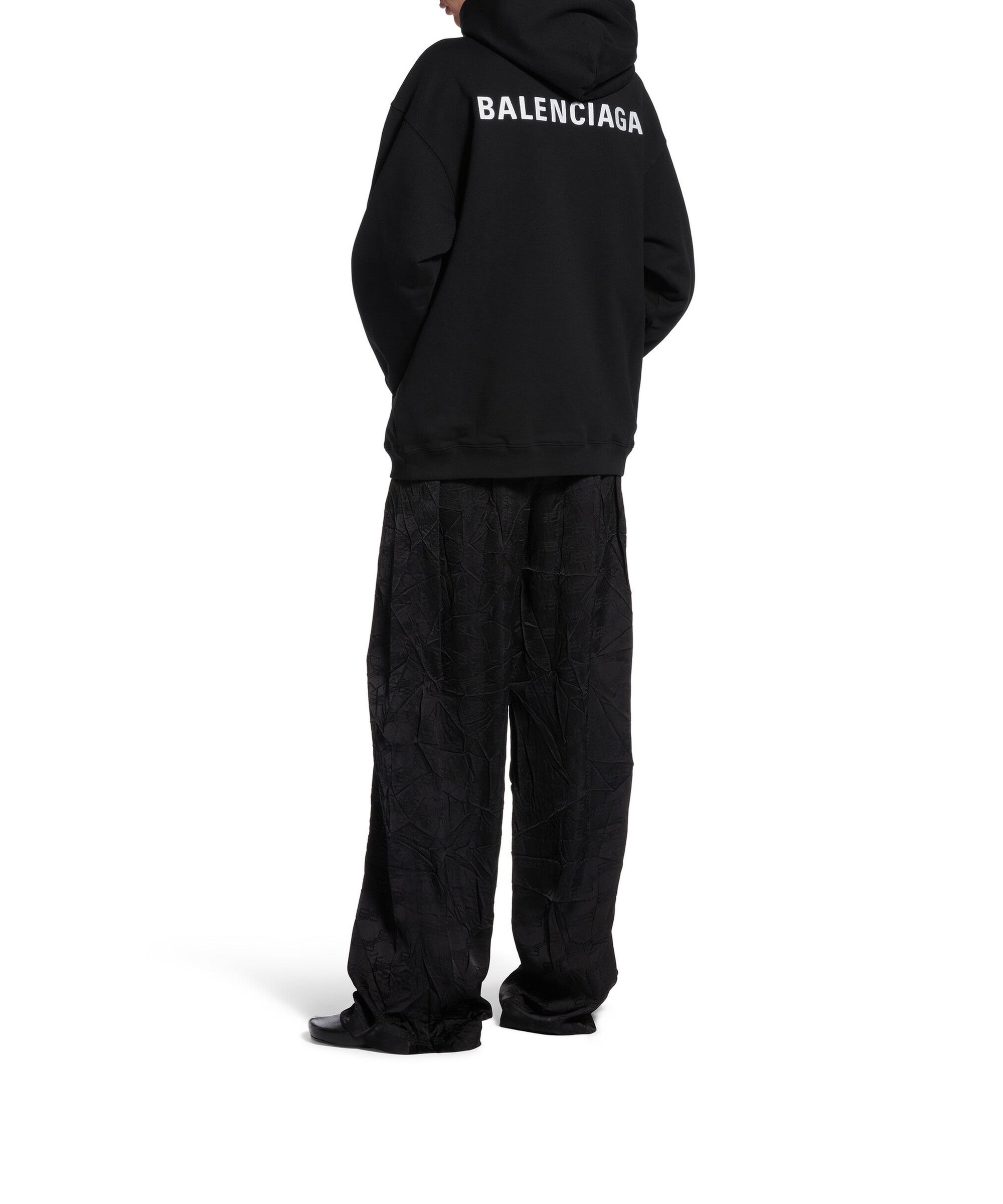 Balenciaga Back Hoodie - Black & White