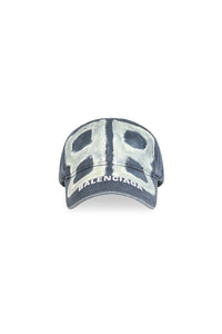 BB Sprayed dark grey & white Cap - Dark Grey & White