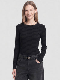 BB Monogram black Top - Black