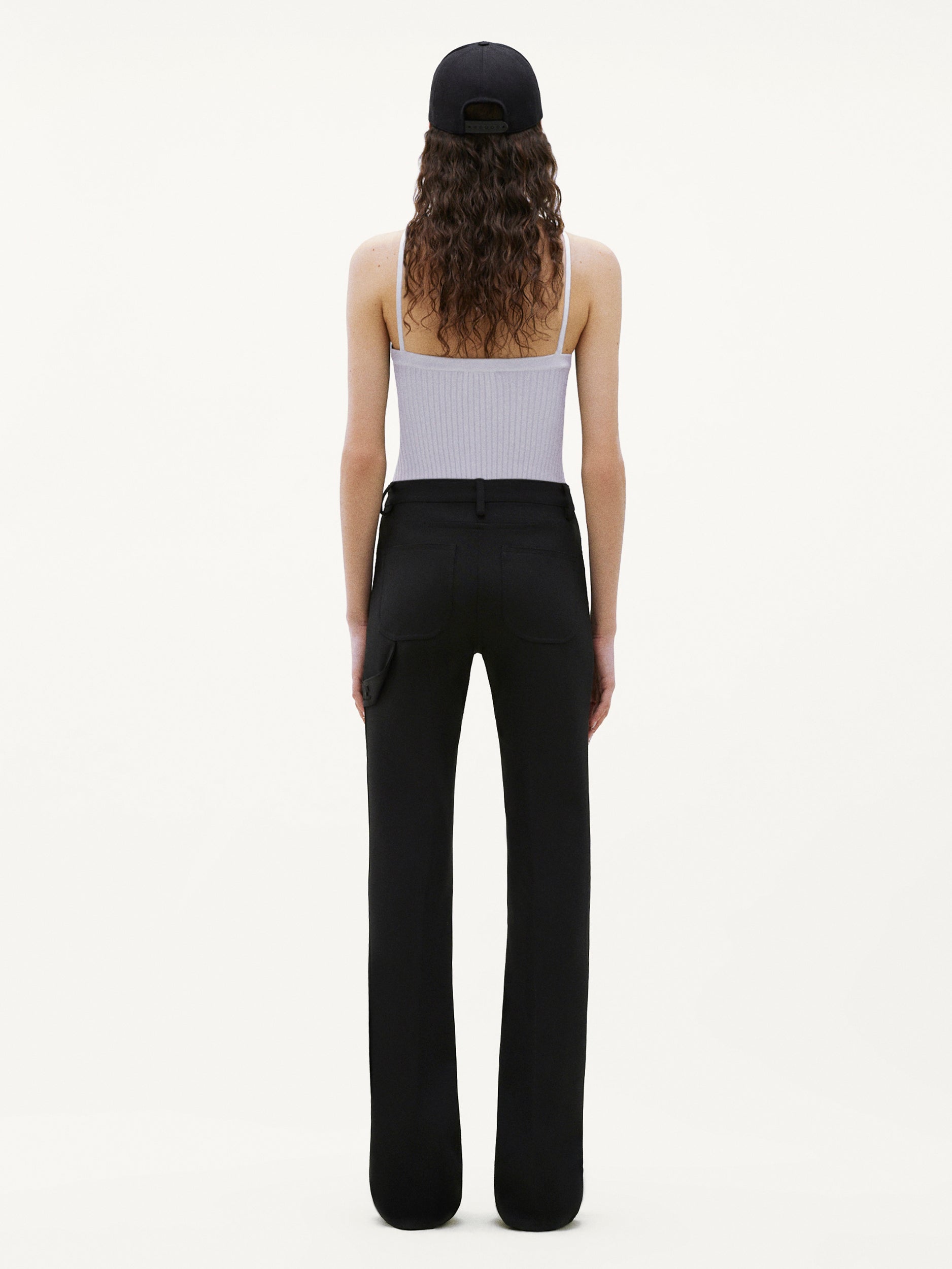70's bootcut twill Pant - Black