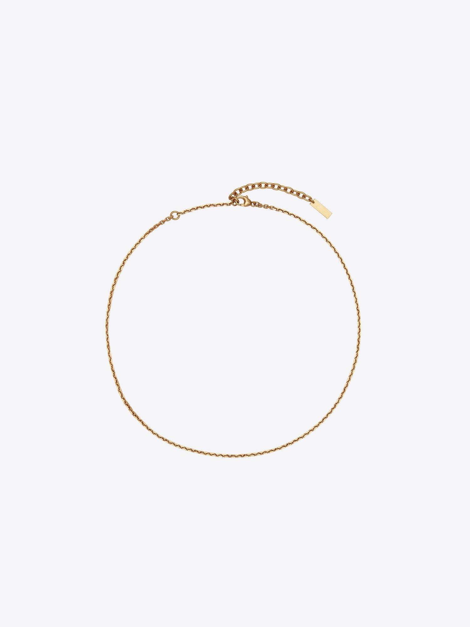 Small Faceted Cable-Chain Necklace gold Necklace - Gold
