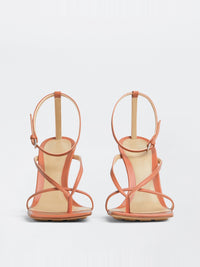 Stretch Strap papaya 90mm Sandals - Papaya