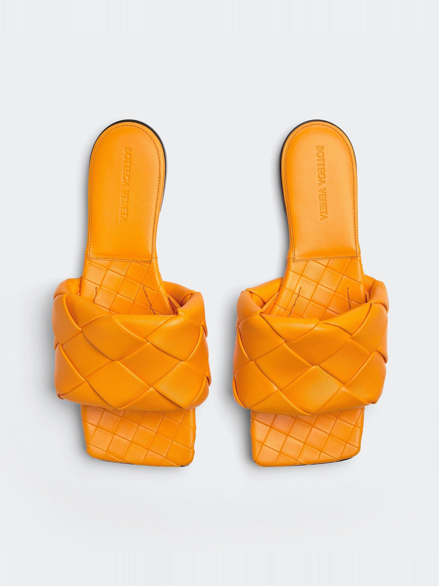 Lido Flat tangerine Sandals - Tangerine