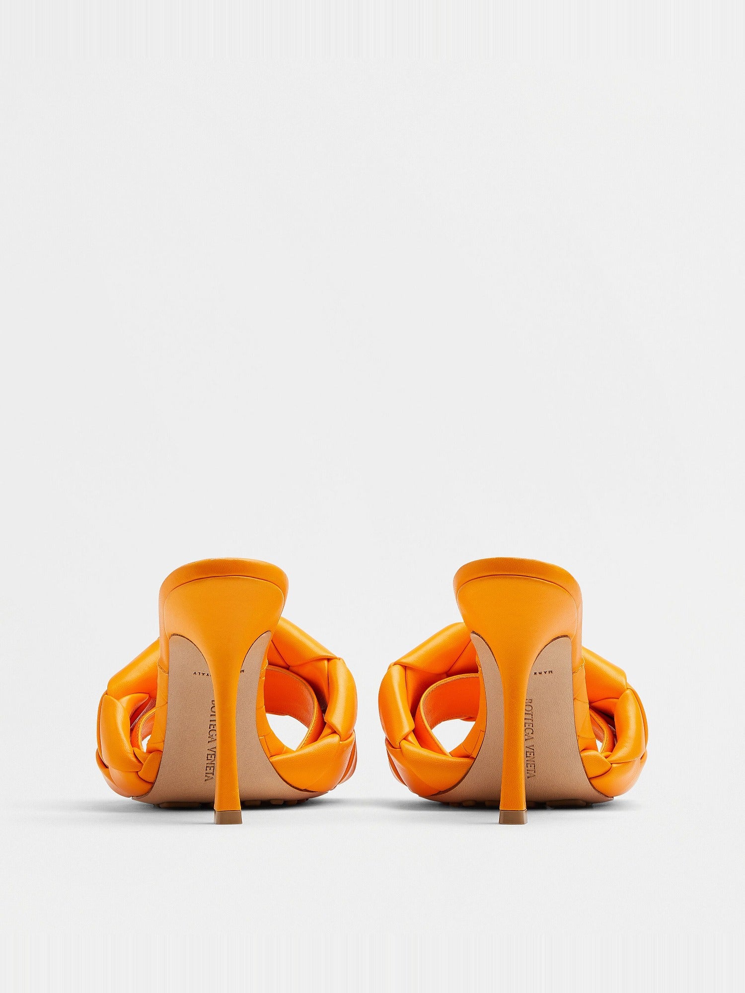 Lido tangerine 90mm Mules - Tangerine