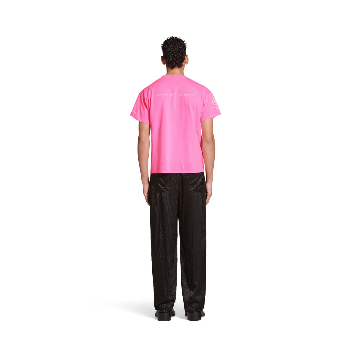 WFP T-Shirt - Fluo Pink & White
