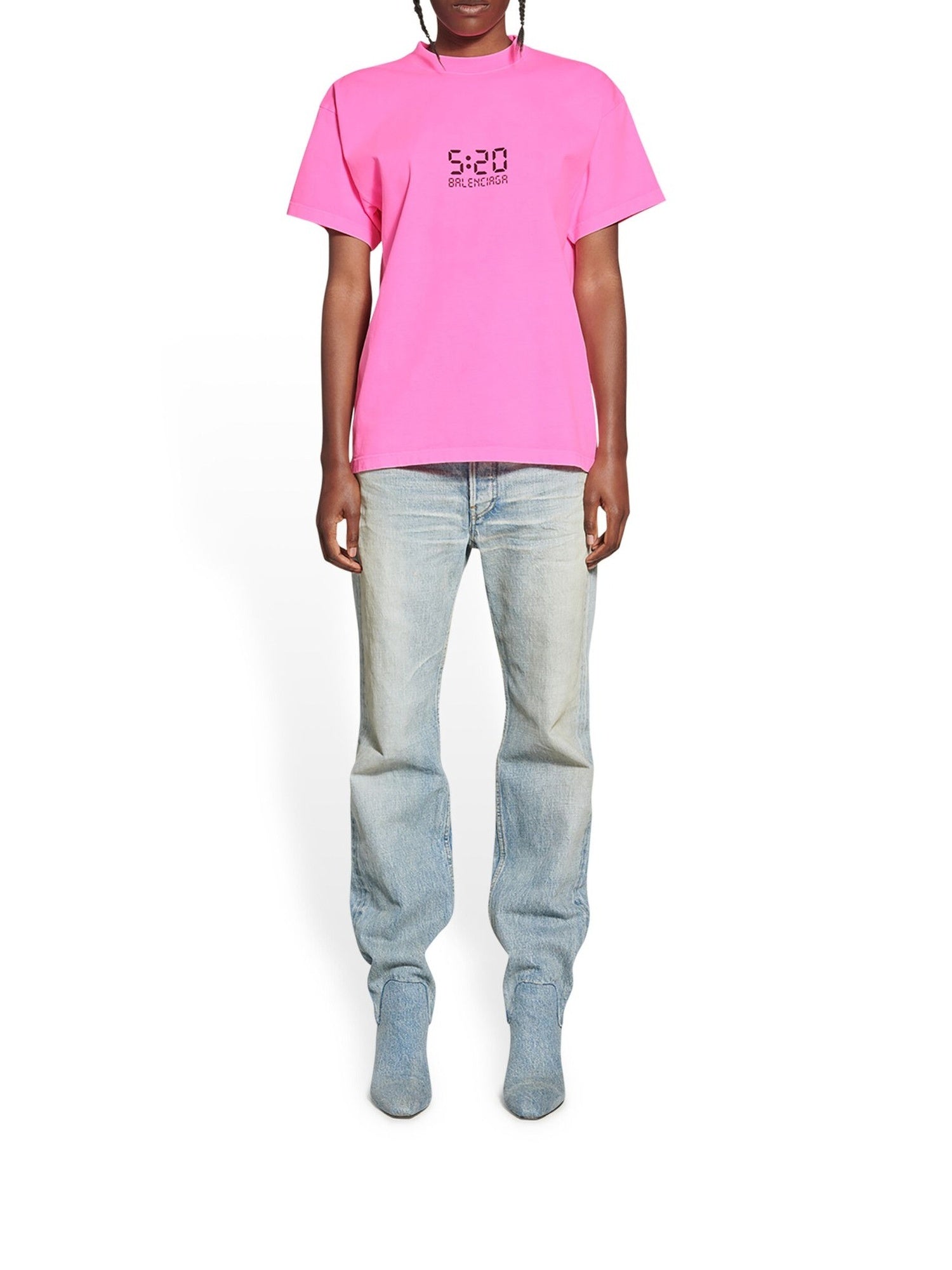 520 bubble gum & black T-shirt - Bubble Gum & Black
