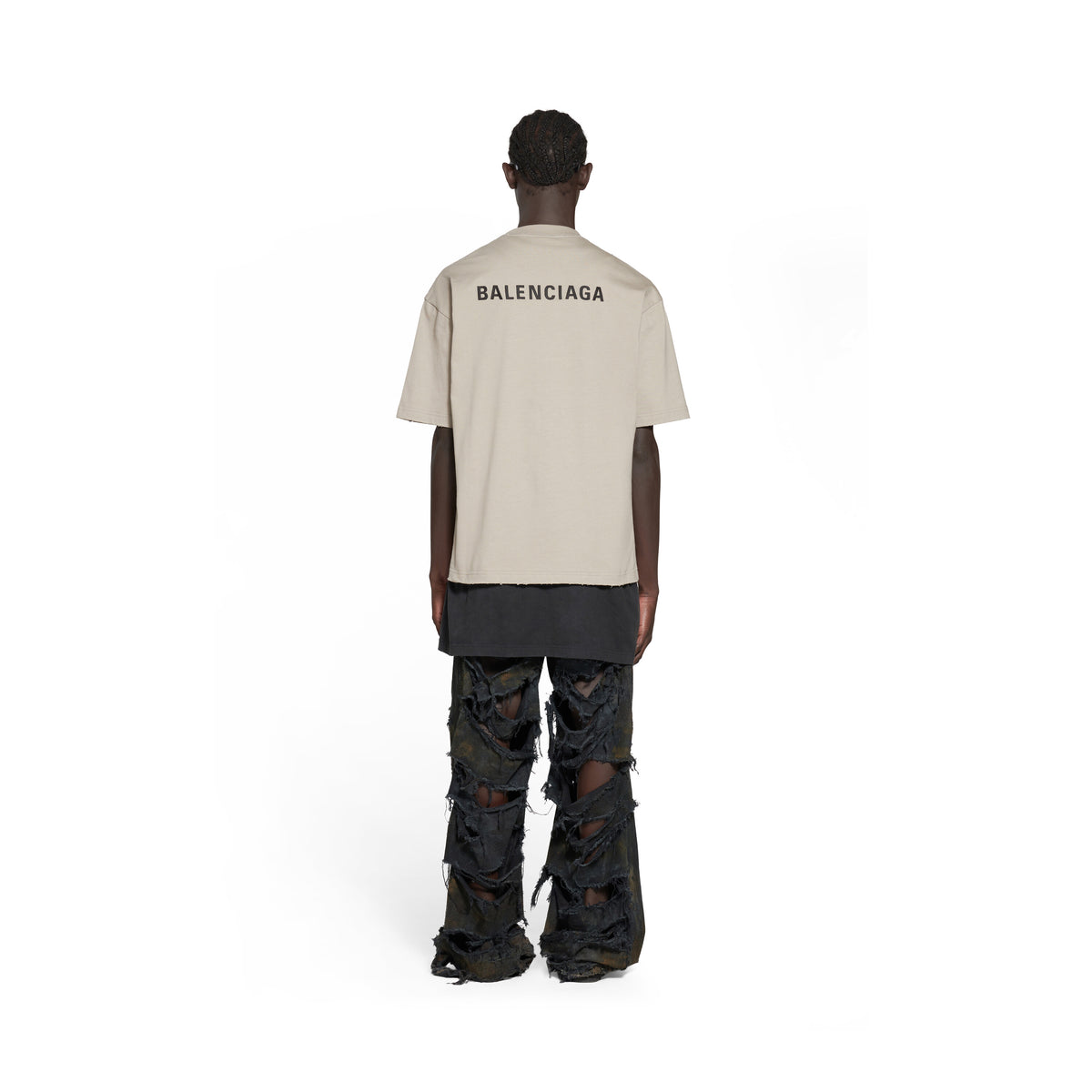 Balenciaga Back T-Shirt - Dust & Black