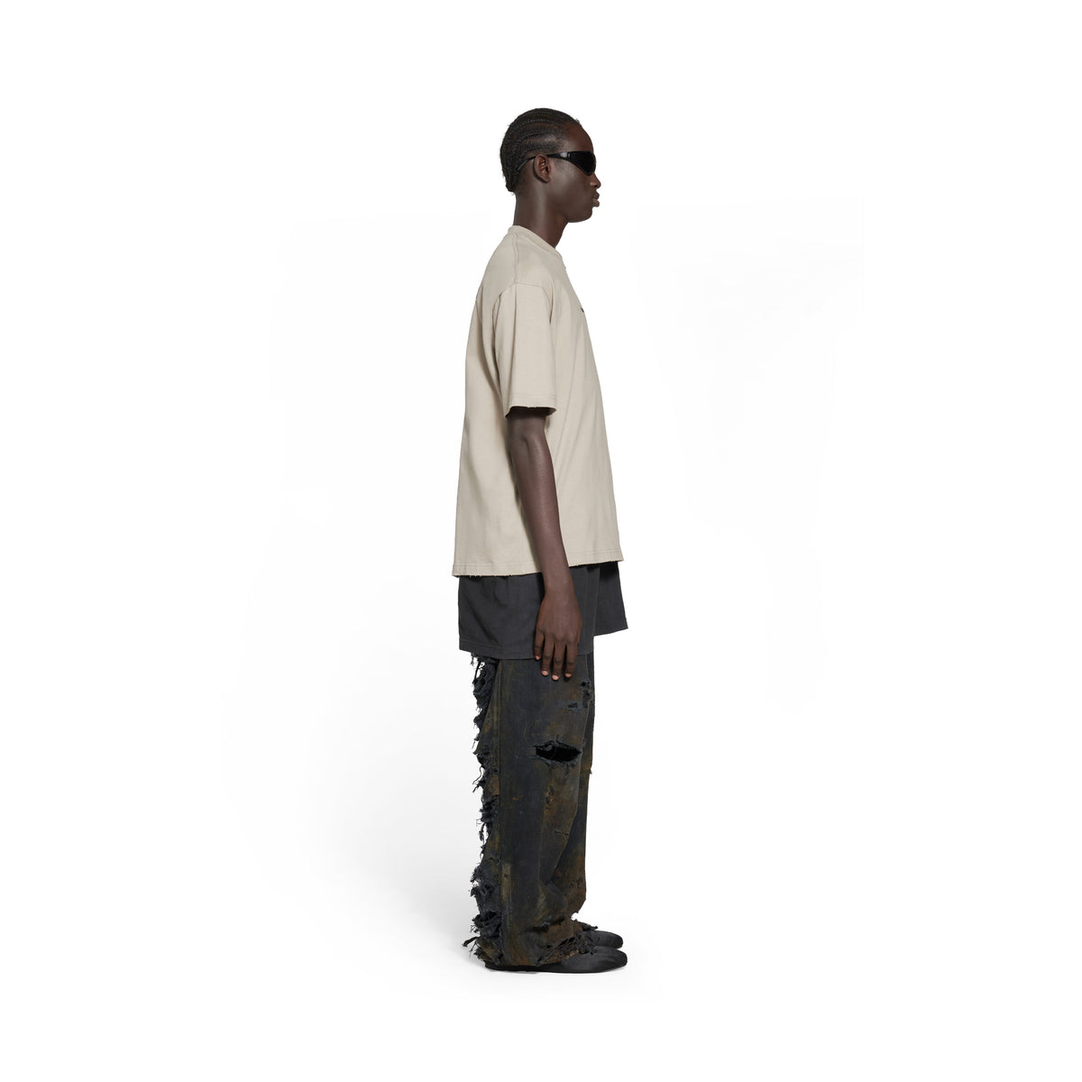 Balenciaga Back T-Shirt - Dust & Black