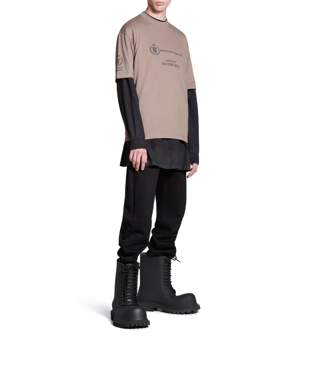 WFP T-Shirt - Taupe & Black