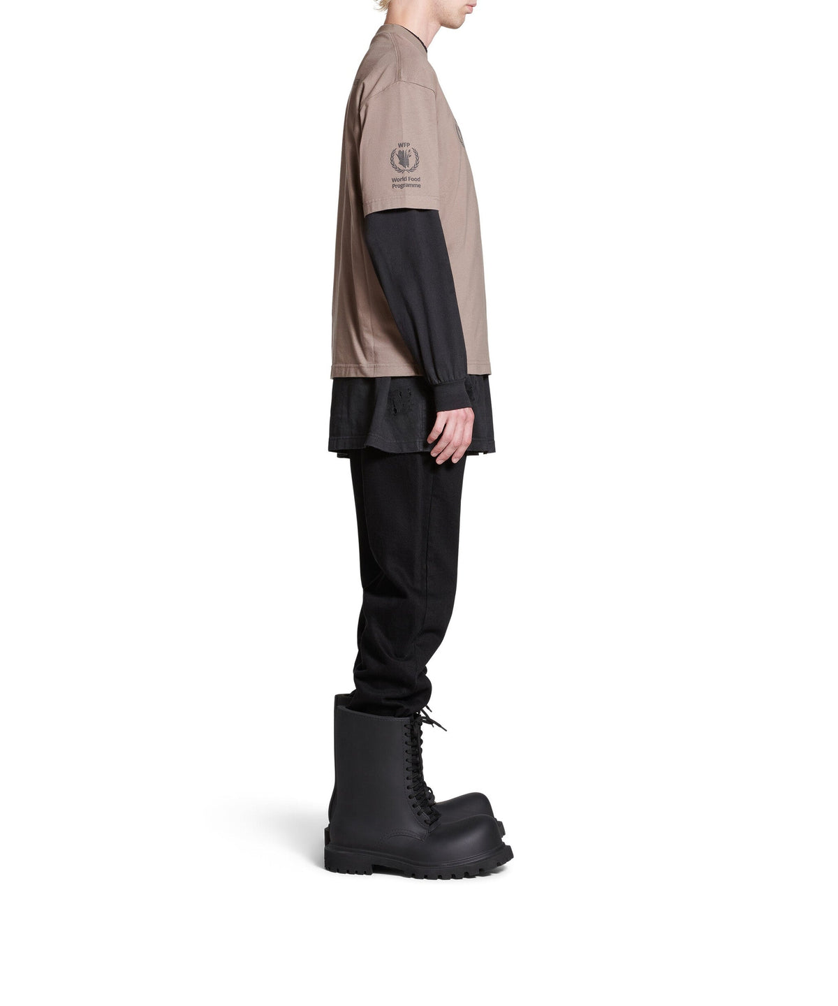 WFP T-Shirt - Taupe & Black