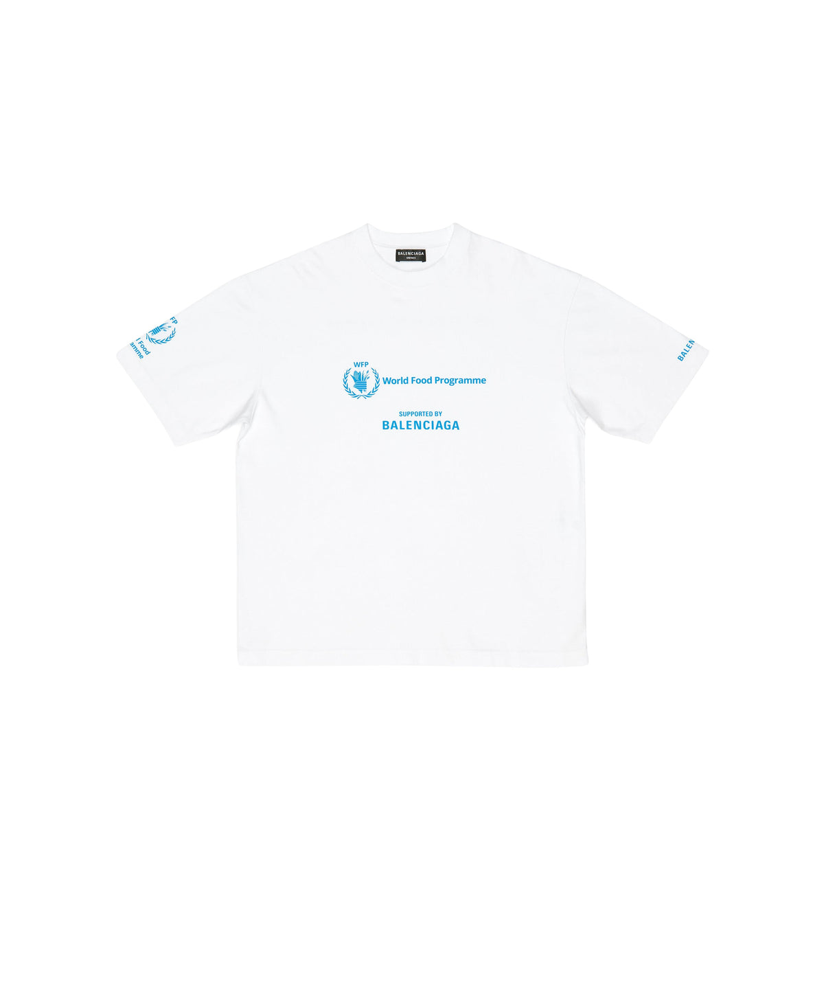 WFP T-Shirt - White & Blue