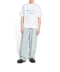 WFP T-Shirt - White & Blue