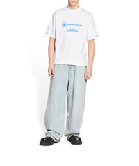 WFP T-Shirt - White & Blue
