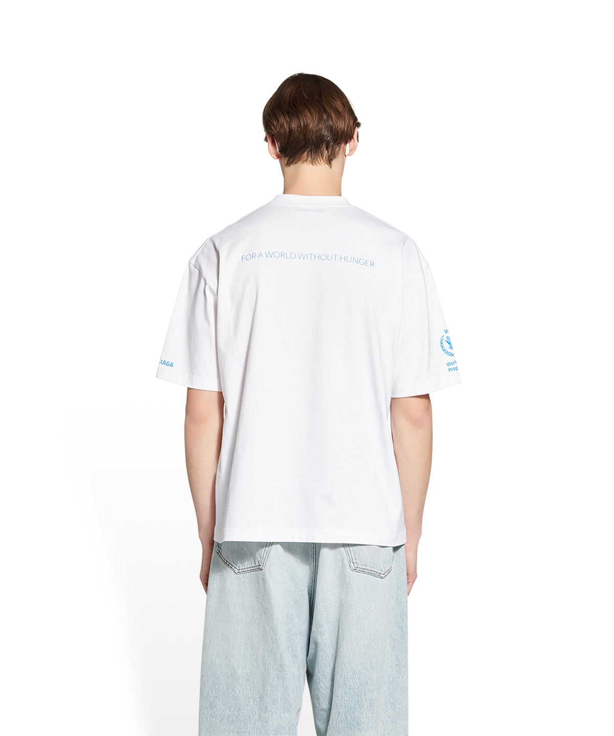 WFP T-Shirt - White & Blue