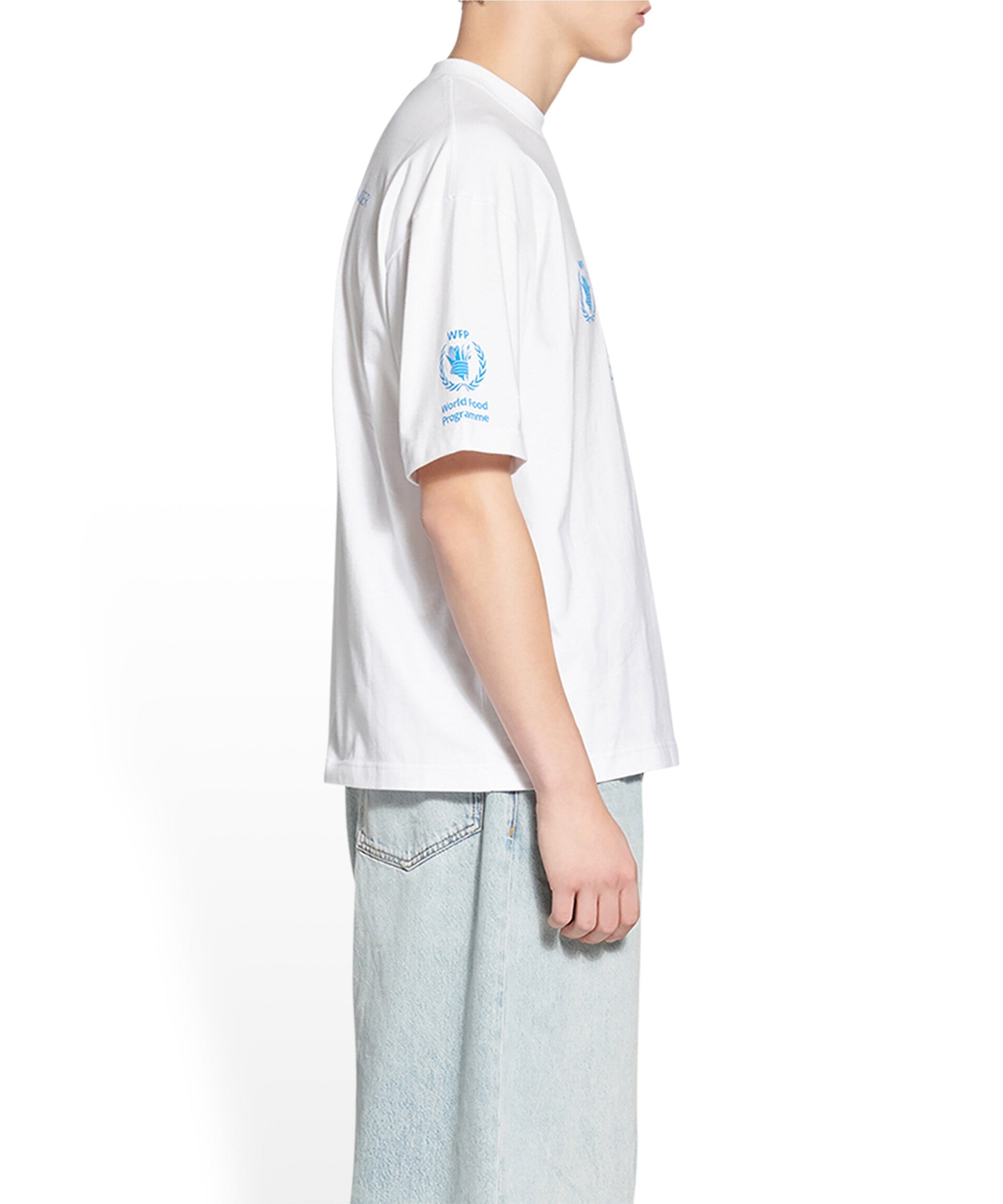 WFP T-Shirt - White & Blue