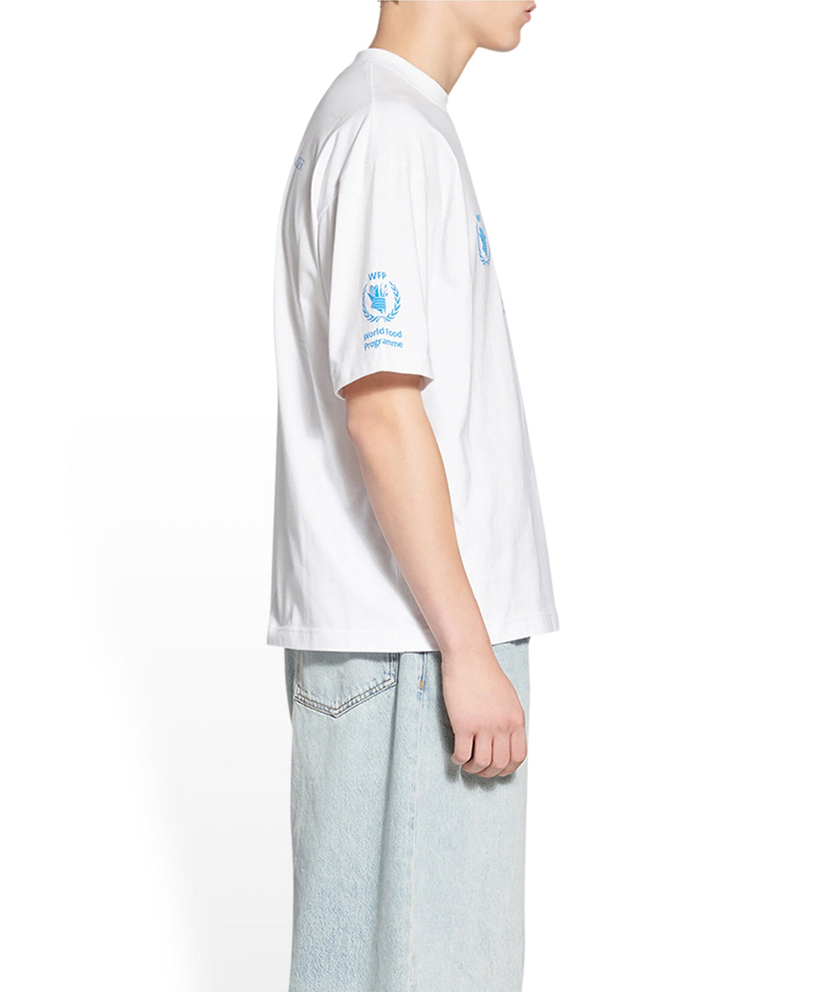 WFP T-Shirt - White & Blue