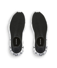 Speed 2. Graffiti Recycled knit Sneakers - Black & White