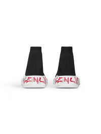 Speed 2.0 Graffiti black & white & red Sneakers - Black & White & Red