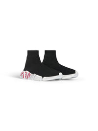 Speed 2.0 Graffiti black & white & red Sneakers - Black & White & Red