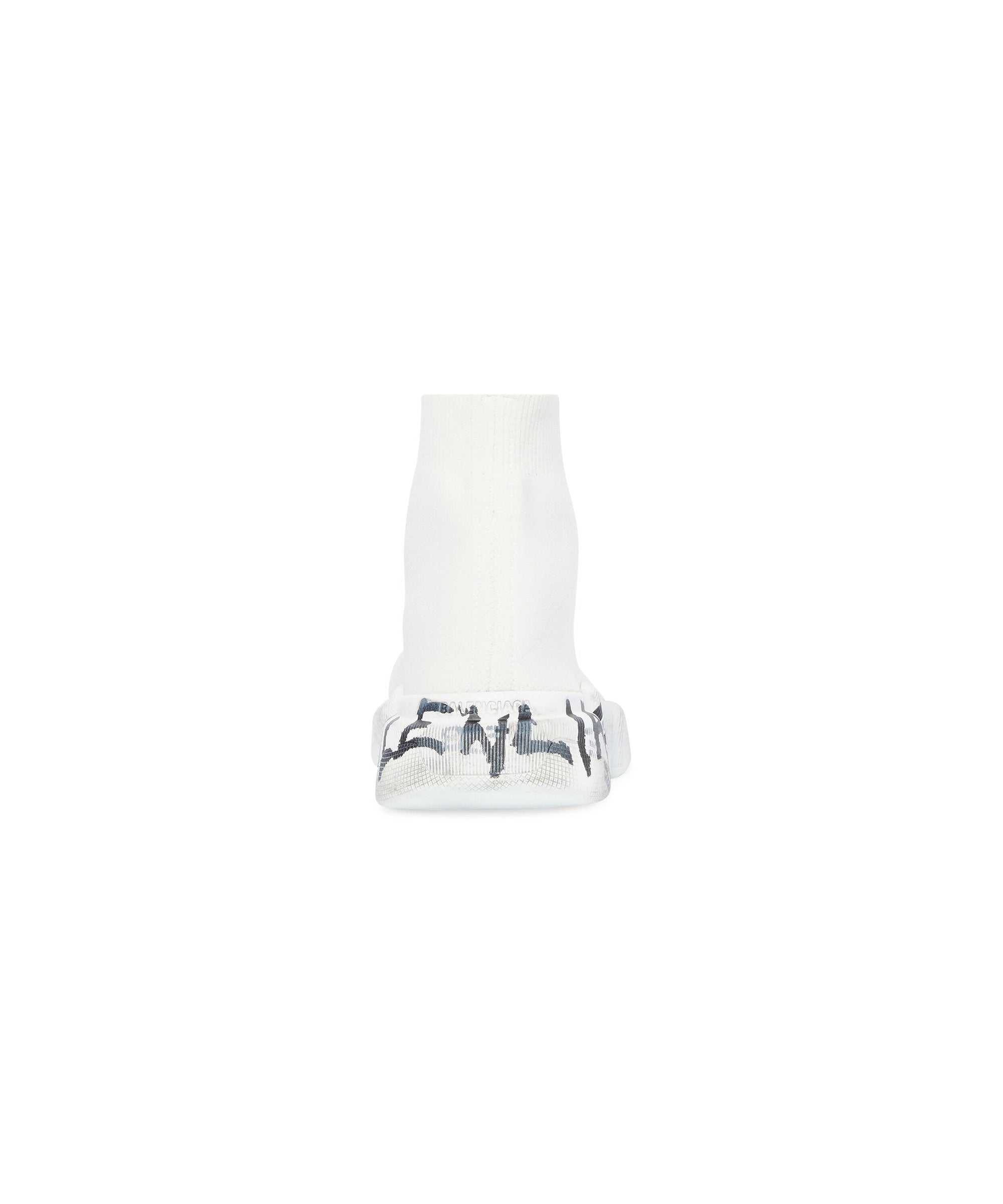 Speed 2. Graffiti Recycled knit Sneakers - White