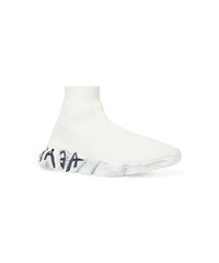 Speed 2. Graffiti Recycled knit Sneakers - White