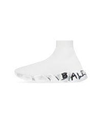 Speed 2. Graffiti Recycled knit Sneakers - White