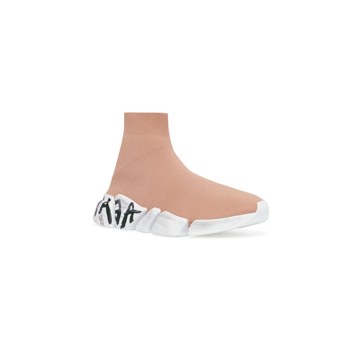 SPEED / Speed 2.0 Graffiti Recycled Knit Sneakers - Beige & White