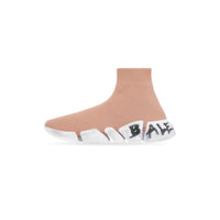 SPEED / Speed 2.0 Graffiti Recycled Knit Sneakers - Beige & White