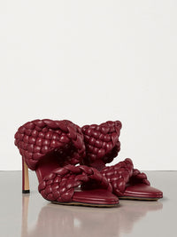 Curve burgundy 95mm Sandals - Burgundy