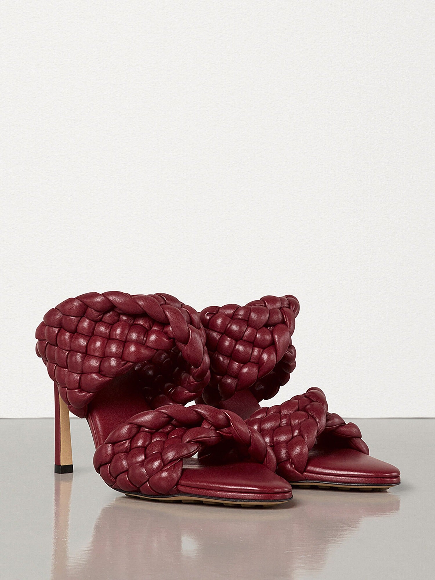 Curve burgundy 95mm Sandals - Burgundy